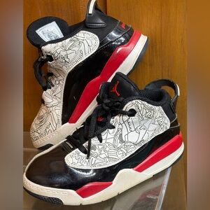Jordan Dub Zero TD Toddler Laser Black White Varsity Red DV1358-162 Size 10C